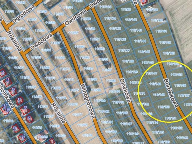 Działka 770 m² pod dom w Gowarzewie – plan zagospodarowania