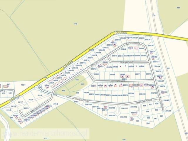 Działka 700 m², Zielona Góra