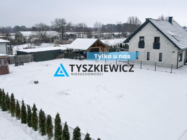Działka 719 m² z mediami i planem zabudowy w Oruni