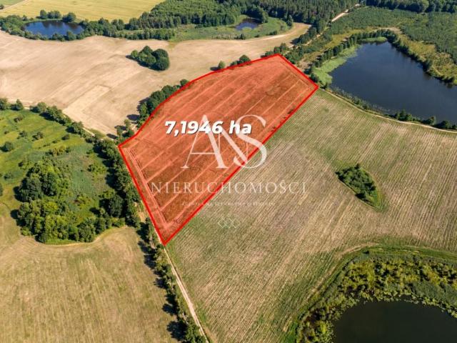 Działka 71 946 m², Popielewko