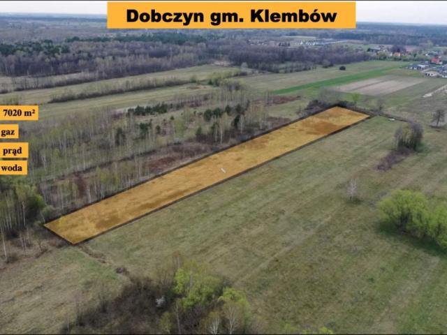Działka 7 020 m², Dobczyn