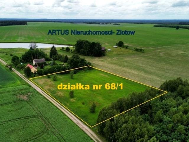 Działka 7 155 m², Krzywa Wieś