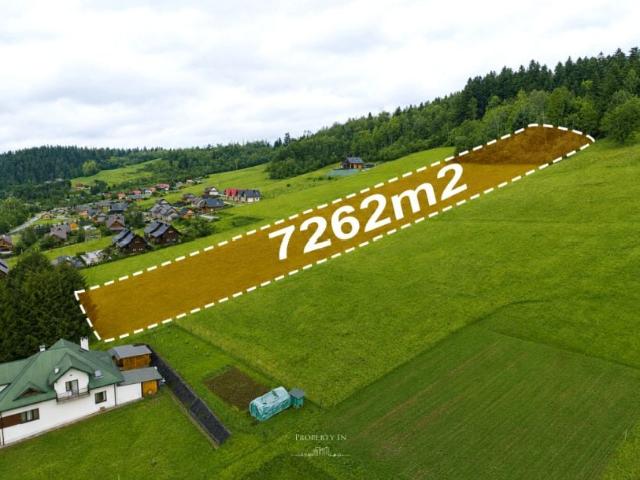 Działka 7 262 m², Zawóz