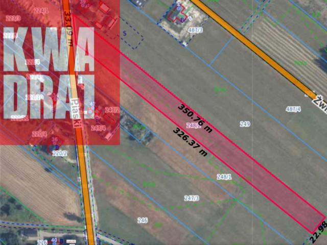 Działka 7 594 m², Siennica