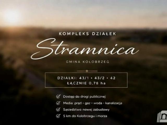 Działka 7 800 m², Stramnica