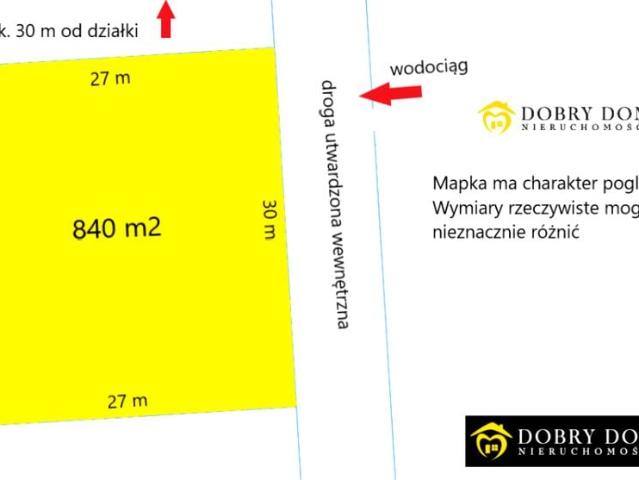 Działka 840 m², Jarnuty