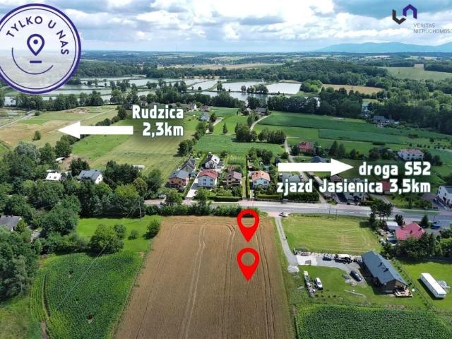 Działka 871 m², Rudzica
