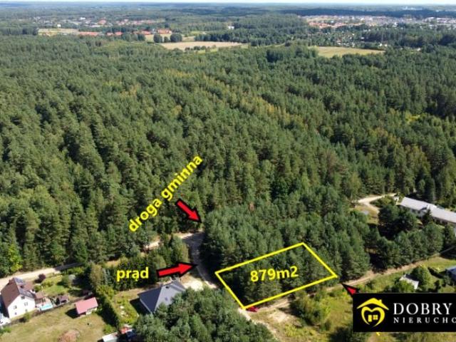 Działka 879 m², Wasilków