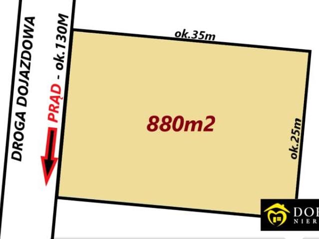 Działka 880 m², Dąbrówki