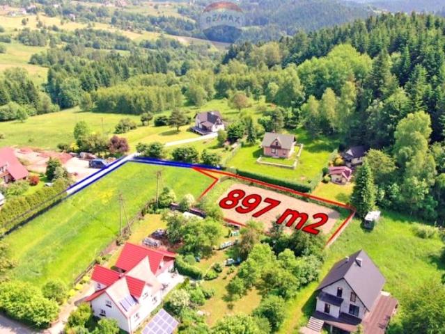 Działka 897 m², Zawoja