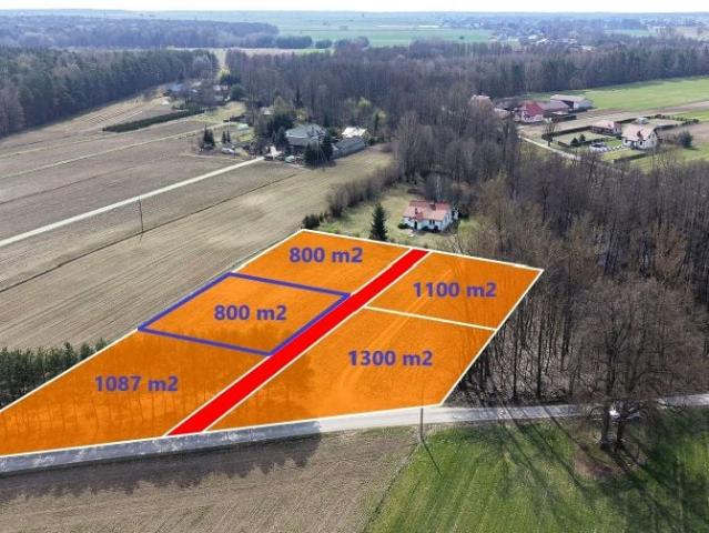 Działka 800 m², Kępa Borzechowska