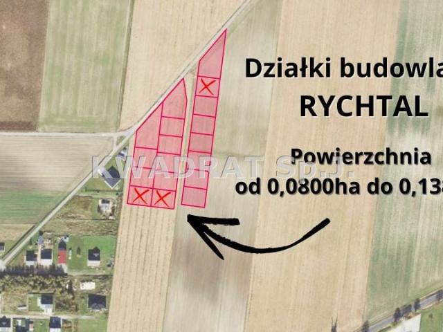 Działka 800 m², Rychtal