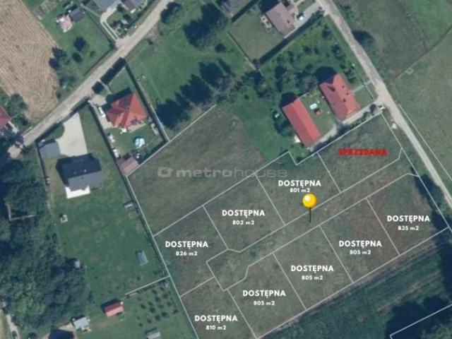 Działka 801 m², Ołużna