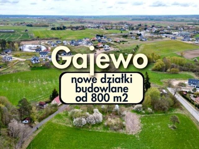 Działka 801 m², Gajewo