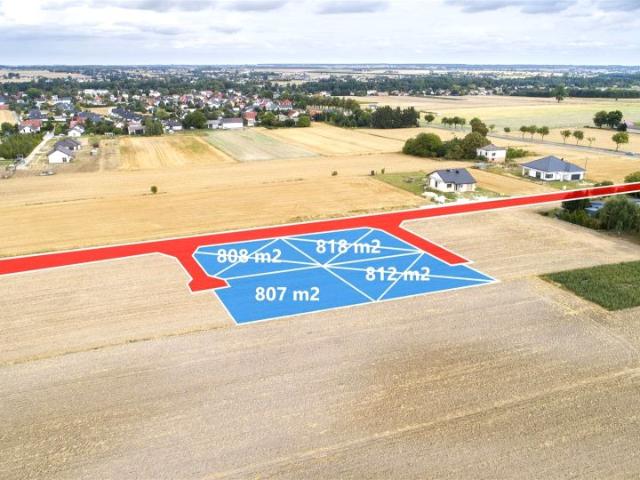 Działka 807 m², Niedrzwica Duża