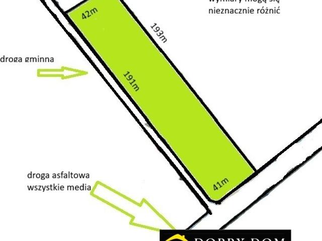 Działka 8 510 m² z potencjałem inwestycyjnym pełne uzbrojenie