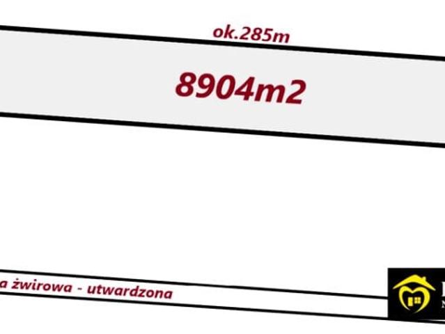 Działka 8 904 m², Kuriany
