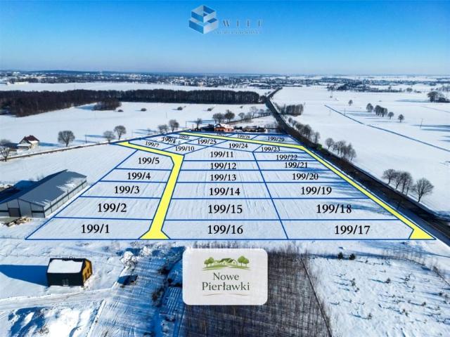 Działka 977 m², Pierławki