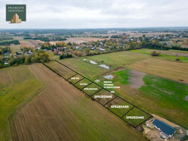 Działka 997 m², Baciuty