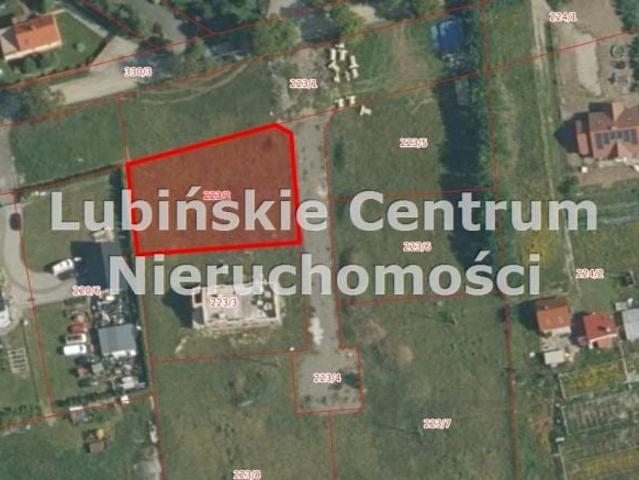 Działka 999 m², Lubin