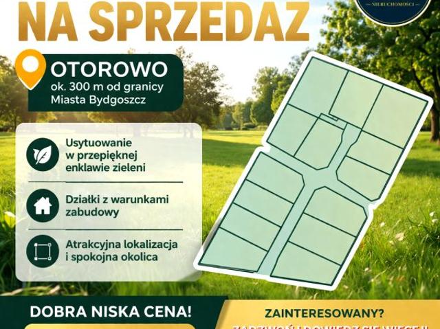 Działka 900 m², Otorowo