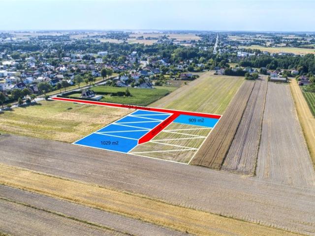 Działka 909 m², Niedrzwica Duża