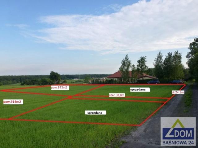 Działka 913 m², Kazimierzówka