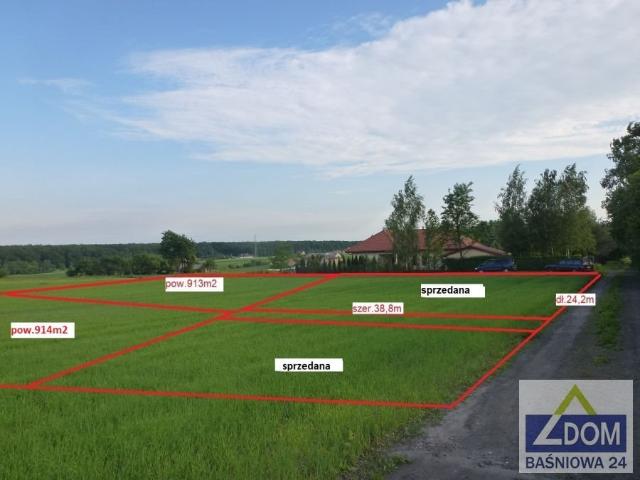 Działka 913 m² pod zabudowę w Kazimierzówce