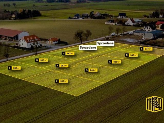Działka 912 m², Stępin