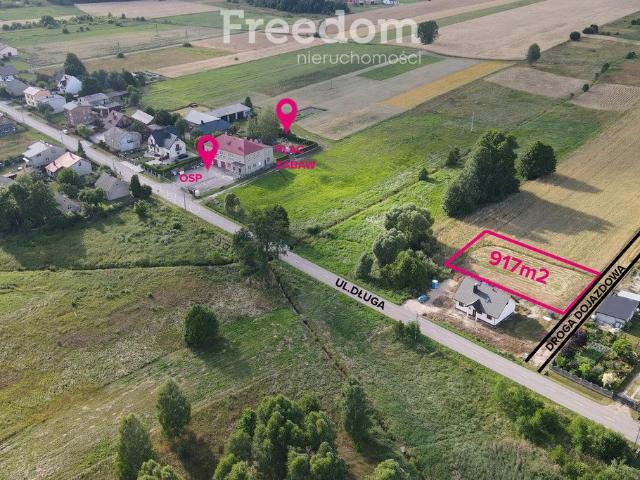 Sprzedam działkę 917 m² w Nowinach z mediami i dostępem do lasu