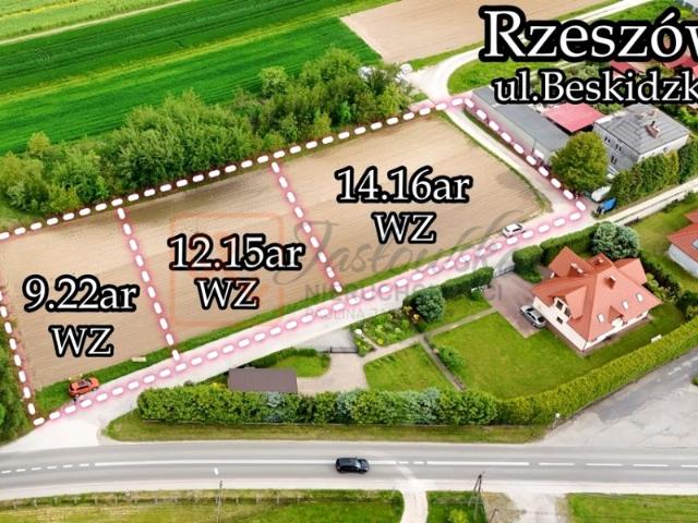 Działka 922 m², Rzeszów