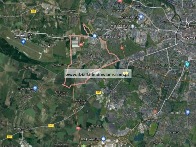 Działka 9 000 m², Wrocław