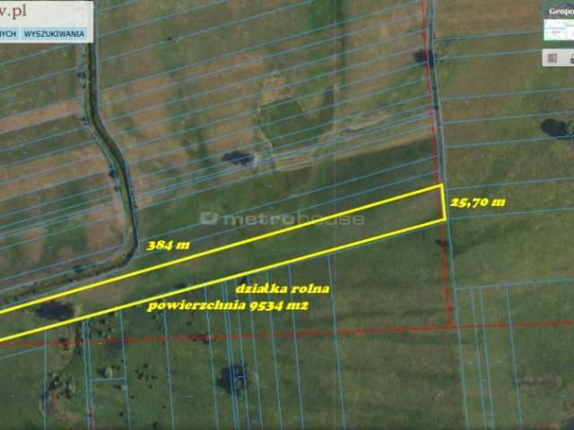 Działka 9 534 m², Cupel