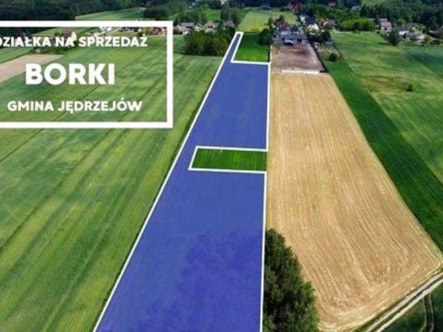 Działka 9 538 m², Borki