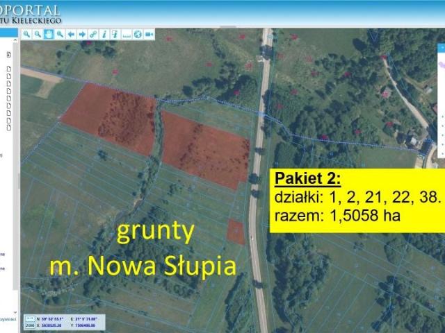 Działka 9 547 m², Nowa Słupia