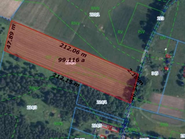 Działka 9 700 m², Lasomin