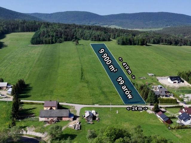 Działka 9 900 m², Smerekowiec