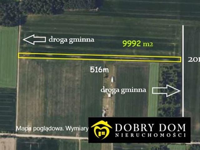 Działka 9 992 m², Tryczówka