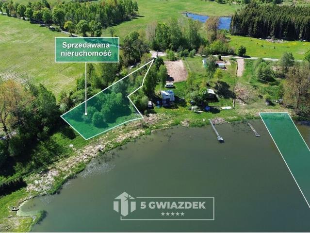 Działki nad jeziorem Uniemino z dostępem do łowiska