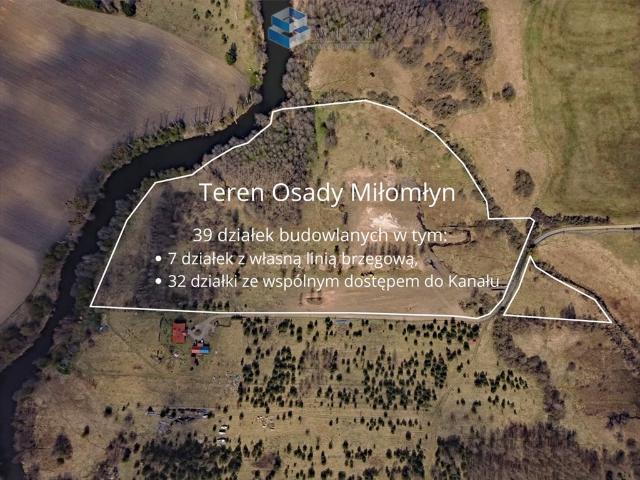 Działki nad Kanałem Elbląskim w Miłomłynie – od 184 tys. zł