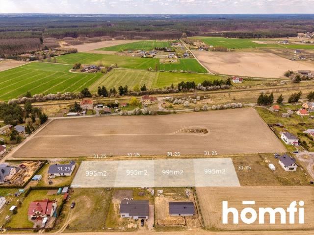 Działki budowlane 995 m2 w spokojnej okolicy Stronno