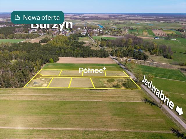 Działki budowlane w Burzyniu z warunkami zabudowy