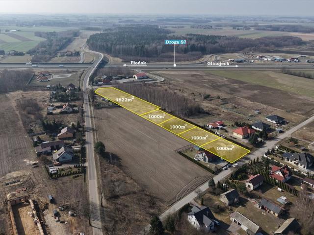 Działki budowlane w Dłużniewie, 1000 m², media, szybki dojazd