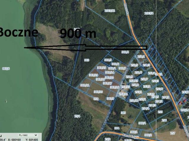 Działki budowlane w Rydzewie, 1425 m2, blisko jeziora