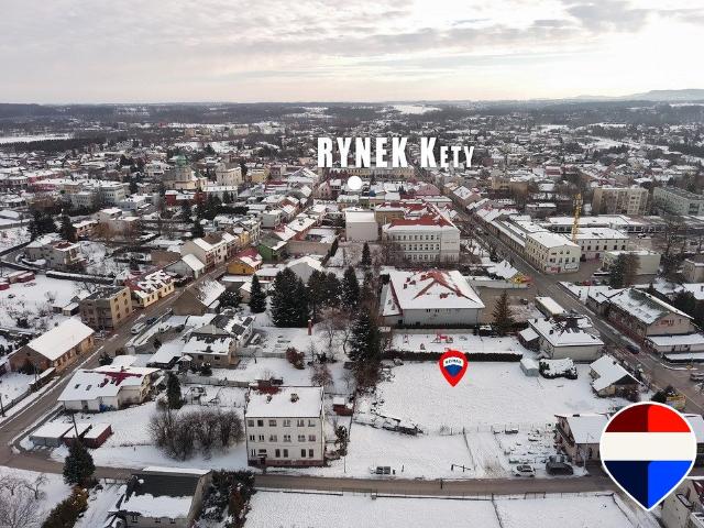 Inwestycyjne działki w centrum Kęt, 1940 m², rozbiórka