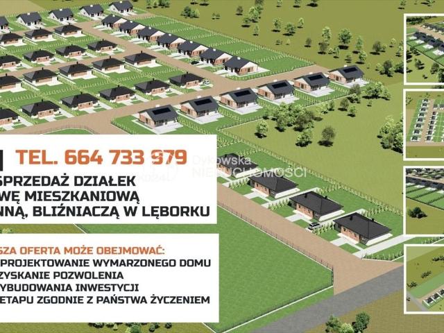 Działki pod zabudowę w Lęborku, MPZP, media, las