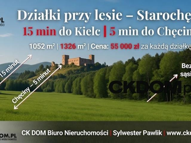 Działki przy lesie w Starochęcinach – idealne pod rekreację