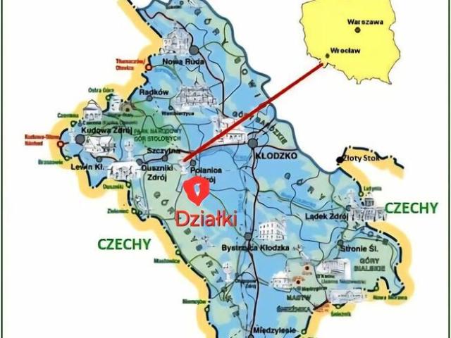 Działki w górach z war zab Polanica Zdrój Kotlina Kłodzka