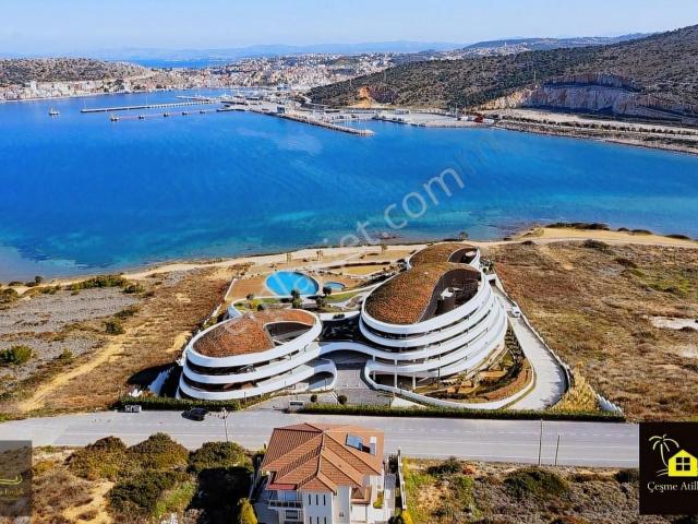 Çeşme Folkart Hills 'te Denize Sıfır 1+1 Satılık Residence Daire