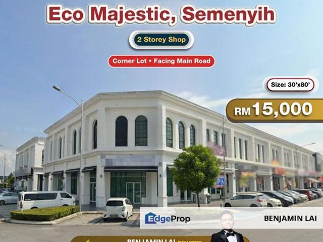 Eco Majestic, Semenyih 2 Storey Shop Corner Lot For Rent
